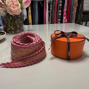 Hermès Plissé Silk Scarf | Pleated Carré | Rare & Collectible